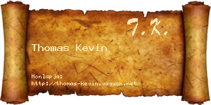 Thomas Kevin névjegykártya